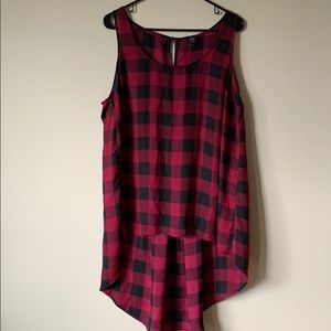Plaid Tank tunic